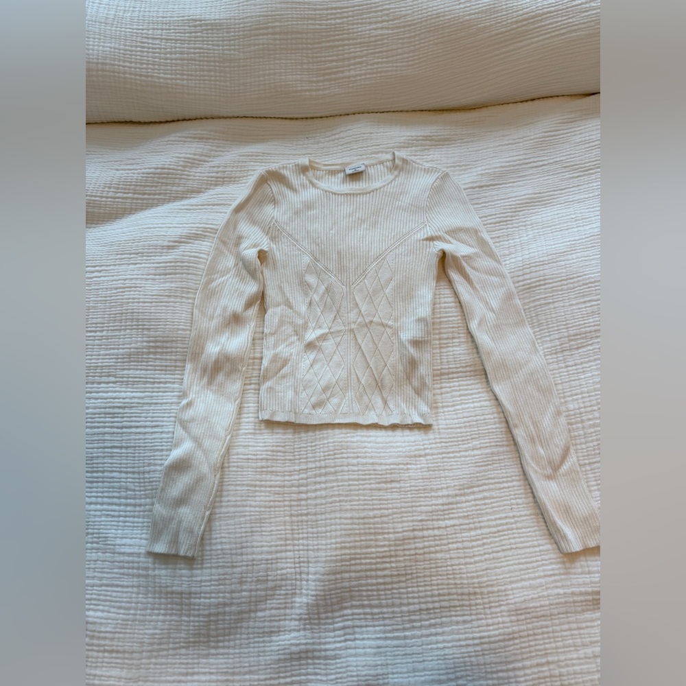 Abercrombie - Cropped Knit Longsleeve - XS